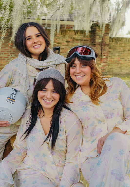 Ski Chalet Chic Dreams Long Set Pajamas