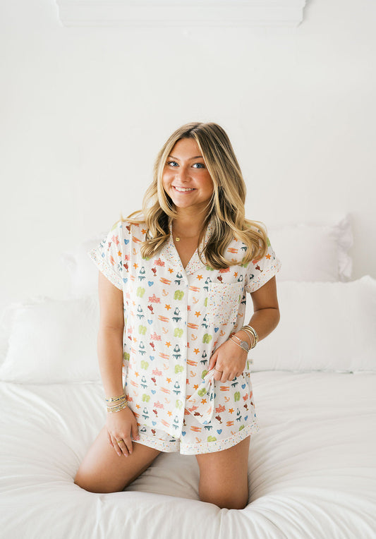 Beach Dreams Short Set Pajamas