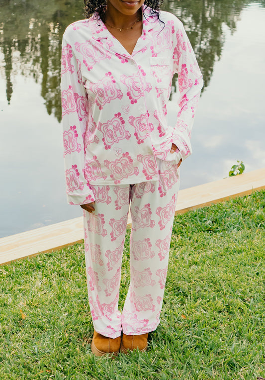 Phi Mu Dreams Long Set Pajamas