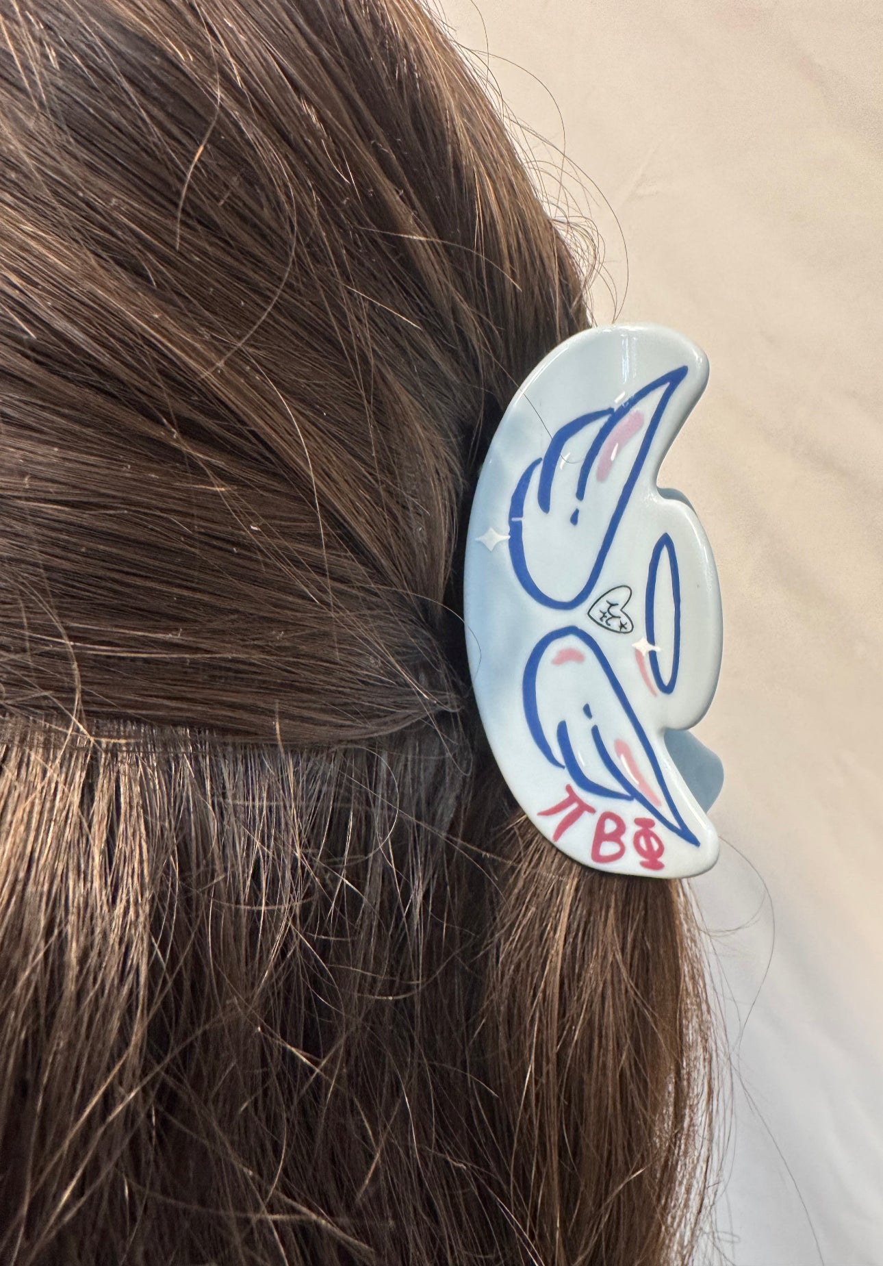Pi Beta Phi Hair Claw Clip