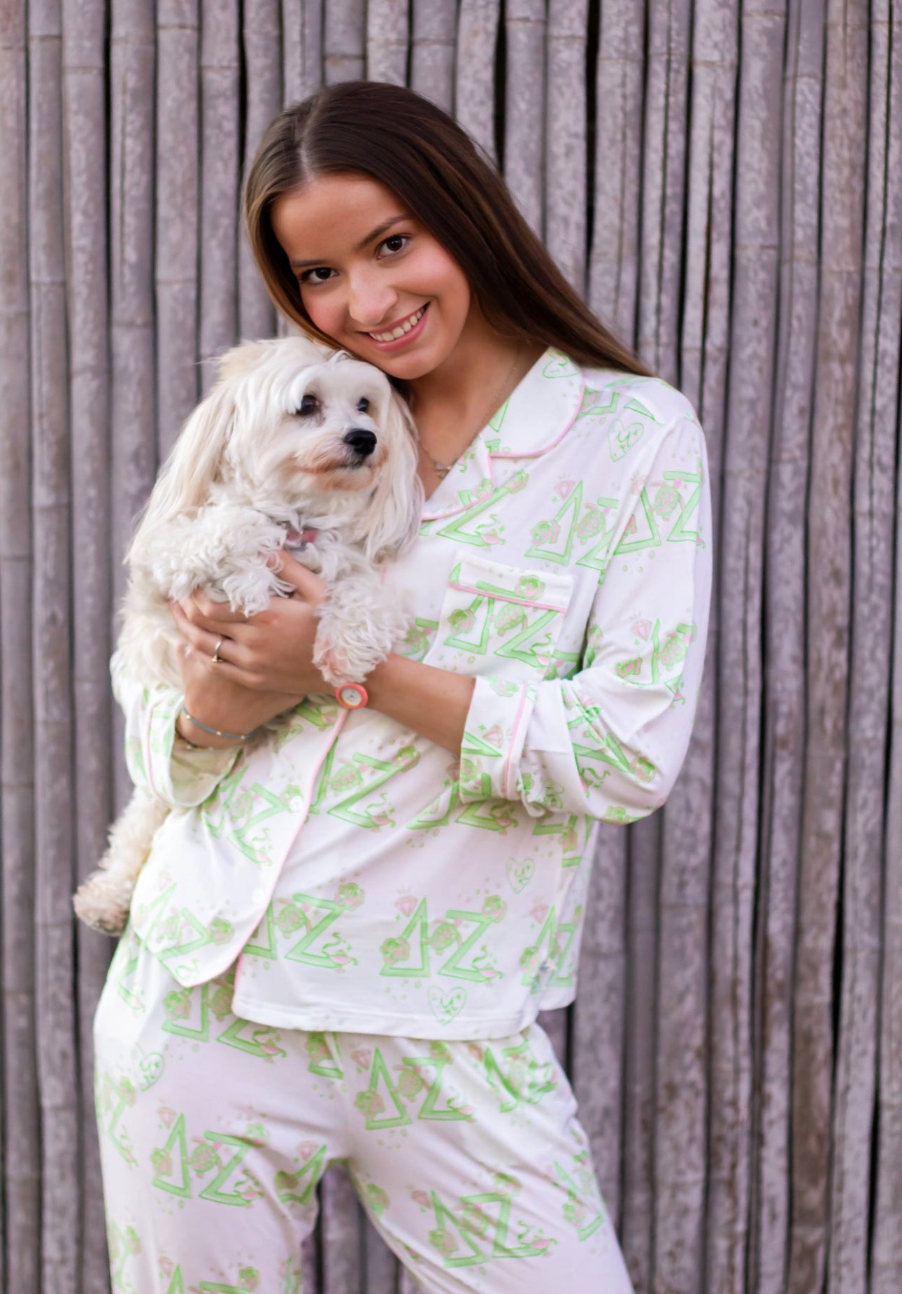 Delta Zeta Dreams Long Set Pajamas