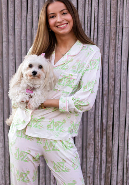 Delta Zeta Dreams Long Set Pajamas