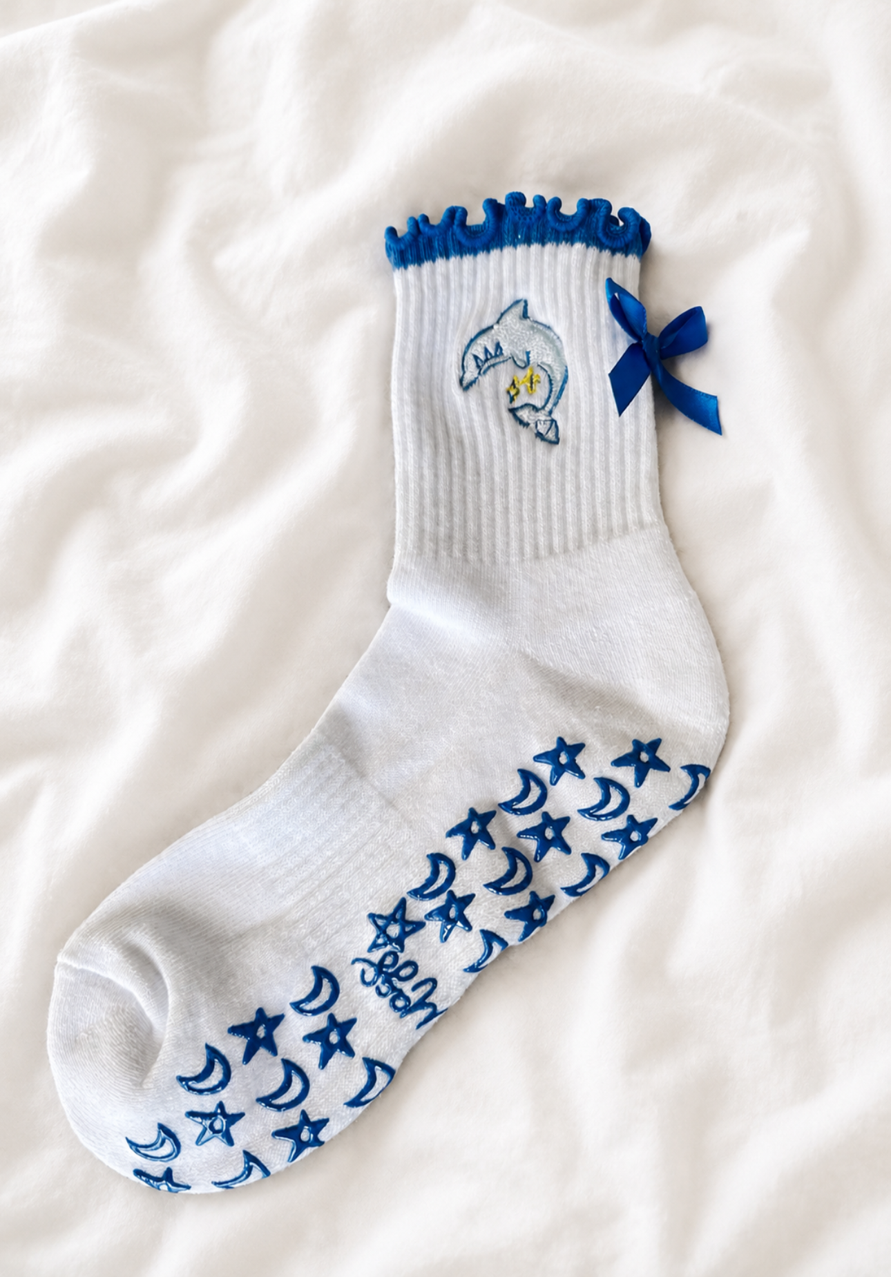 Delta Delta Delta Pilates Grippy Socks