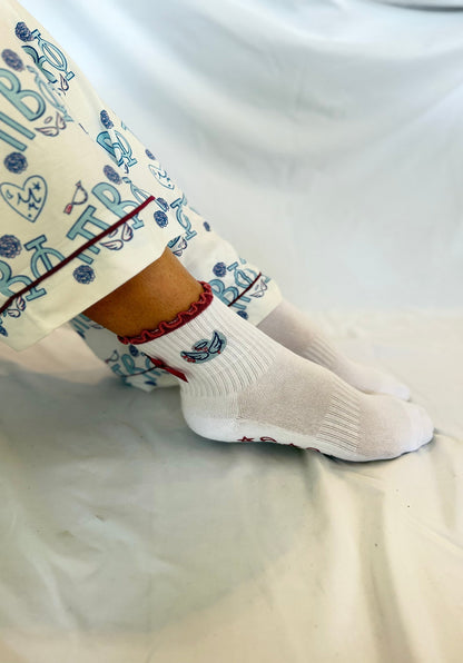 Pi Beta Phi Pilates Grippy Socks