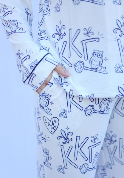 Kappa Kappa Gamma Dreams Long Set Pajamas