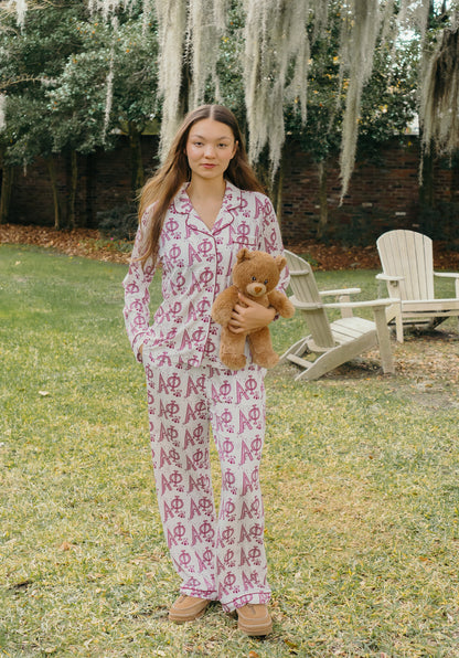 Alpha Phi Dreams Long Set Pajamas