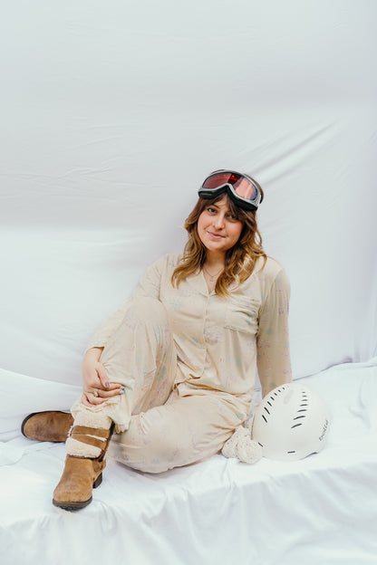 Ski Chalet Chic Dreams Long Set PJs