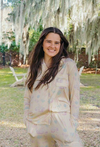 Ski Chalet Chic Dreams Long Set PJs