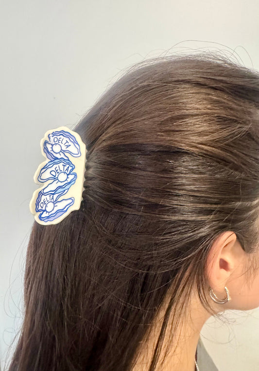 Delta Delta Delta Tri Delta Hair Claw Clip