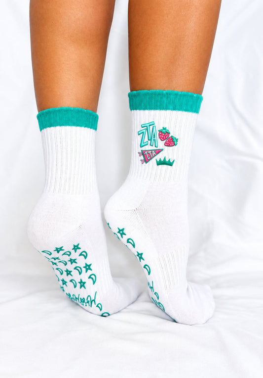 Zeta Tau Alpha Pilates Grippy Socks