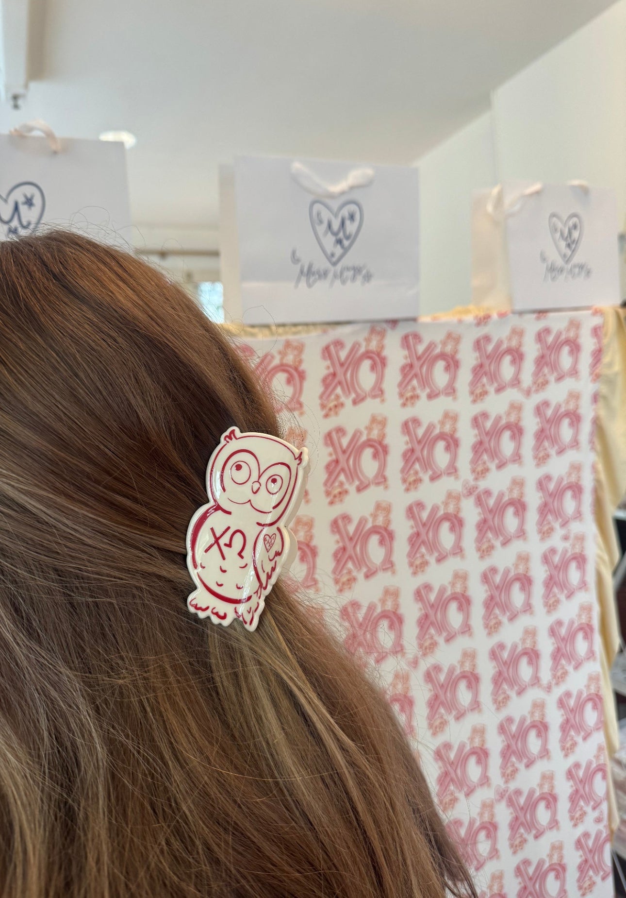 Chi Omega Hair Claw Clip