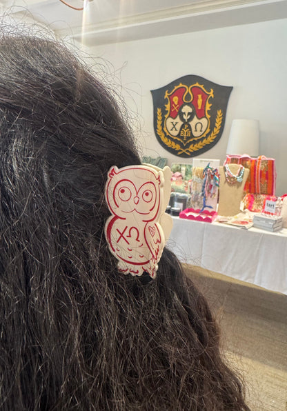 Chi Omega Hair Claw Clip