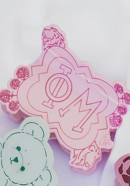 Phi Mu Hair Claw Clip