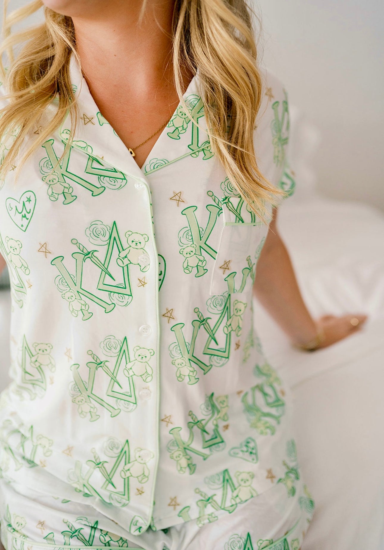Kappa Delta Dreams Short Set Pajamas