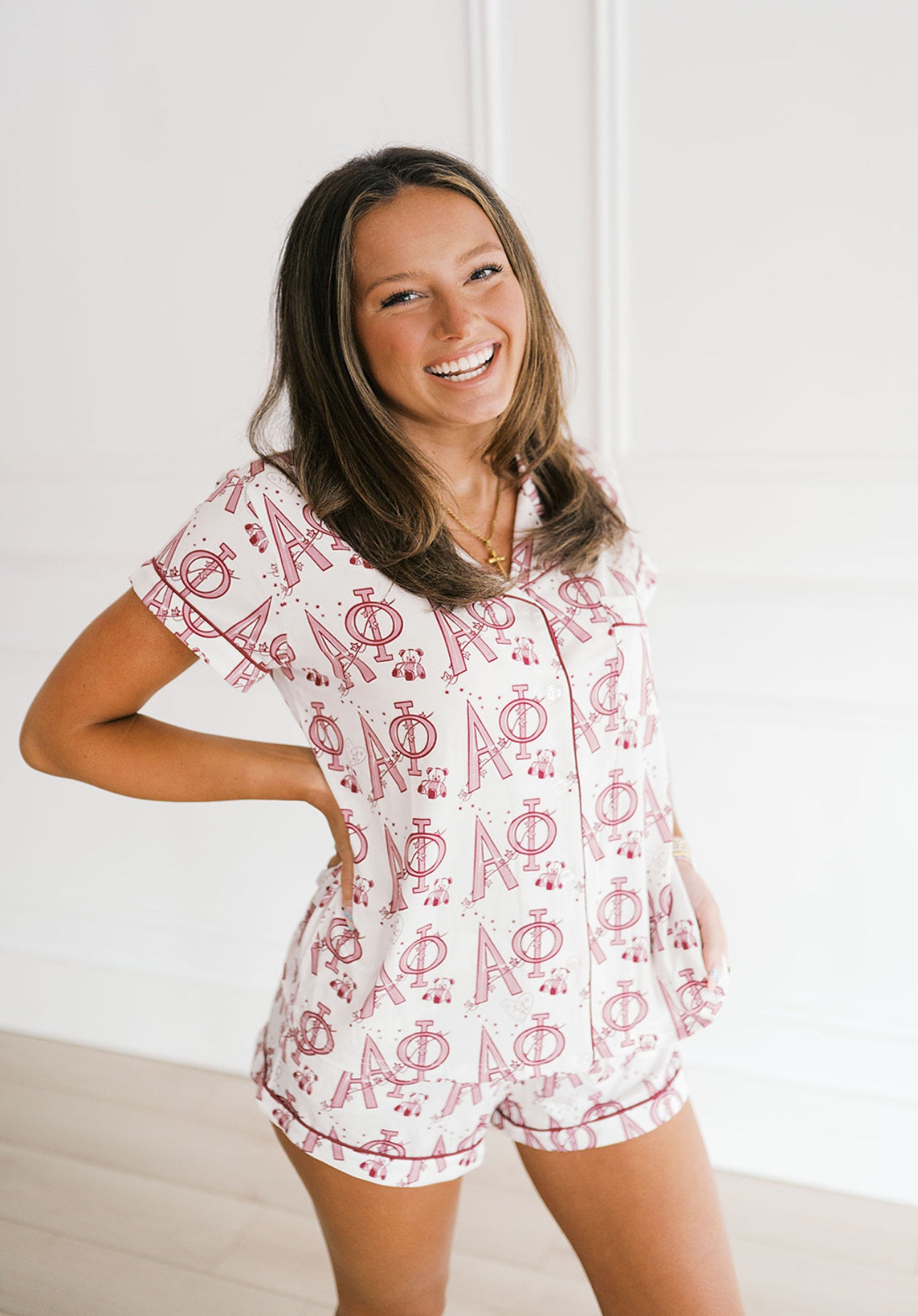 Alpha Phi Dreams Short Set Pajamas