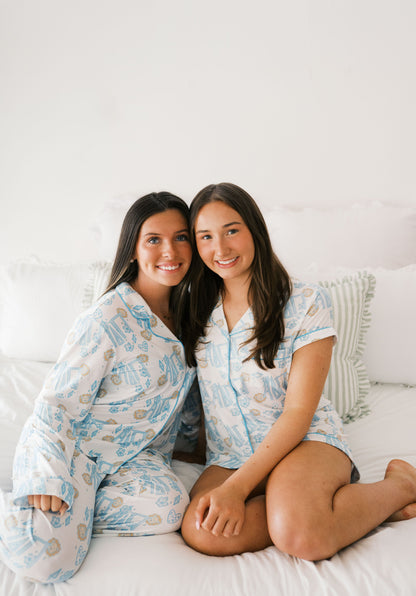 Alpha Delta Pi Dreams Short Set Pajamas