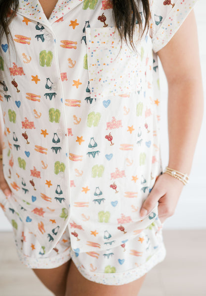 Beach Dreams Short Set Pajamas