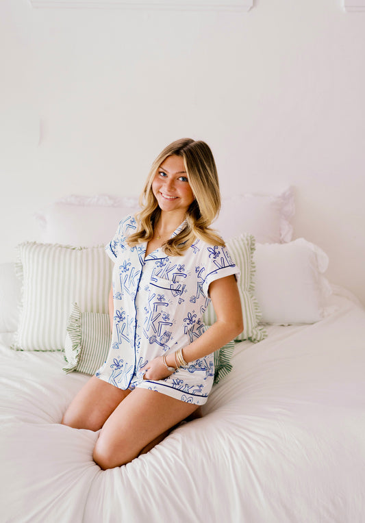 Kappa Kappa Gamma Dreams Short Set Pajamas