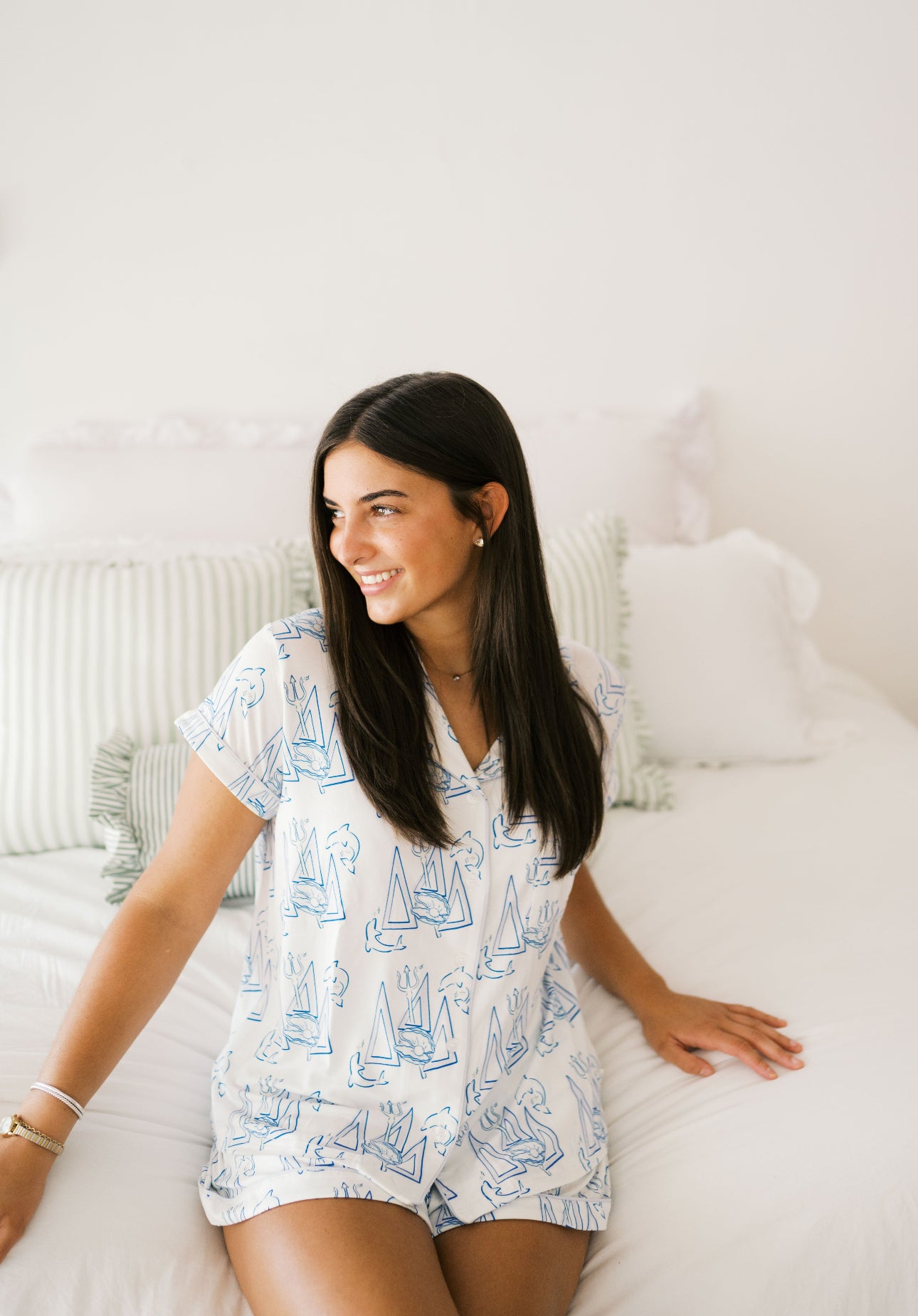 Delta Delta Delta Dreams Short Set Pajamas