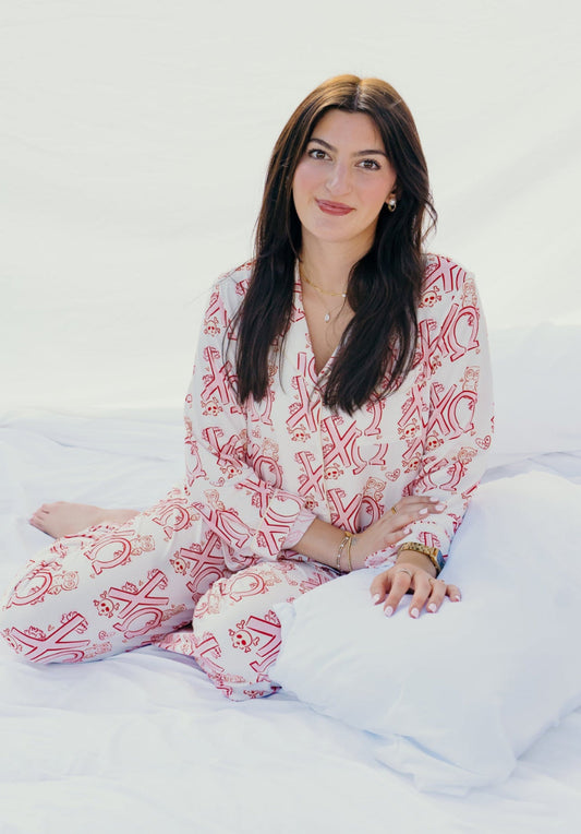 Chi Omega Dreams Long Set Pajamas