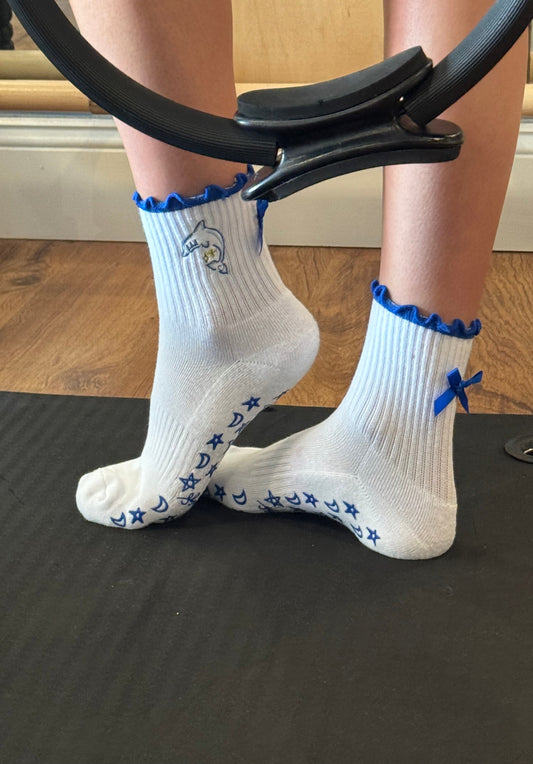 Delta Delta Delta Pilates Grippy Socks
