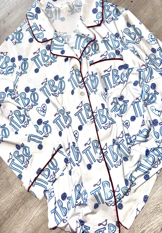 Pi Beta Phi Dreams Long Set Pajamas