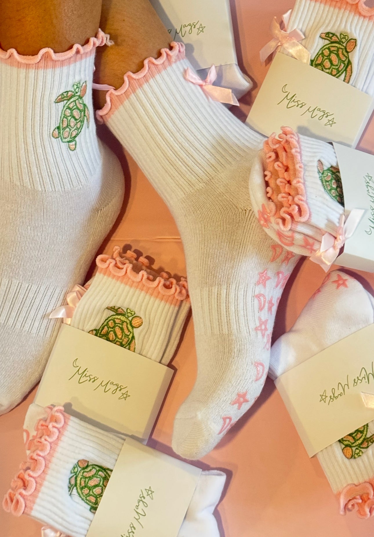 Delta Ζeta Pilates Grippy Socks