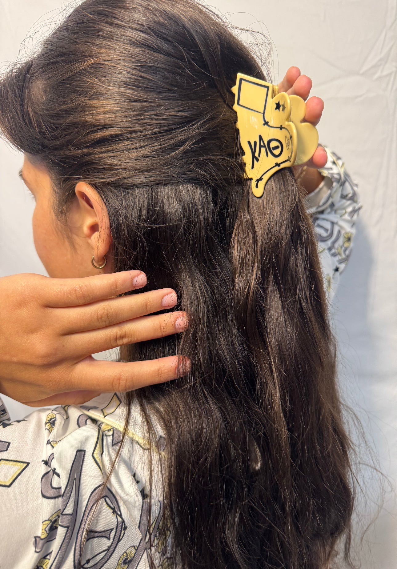 Kappa Alpha Theta Hair Claw Clip