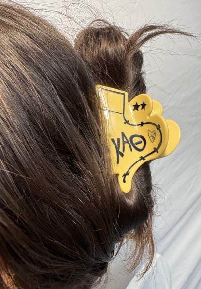 Kappa Alpha Theta Hair Claw Clip